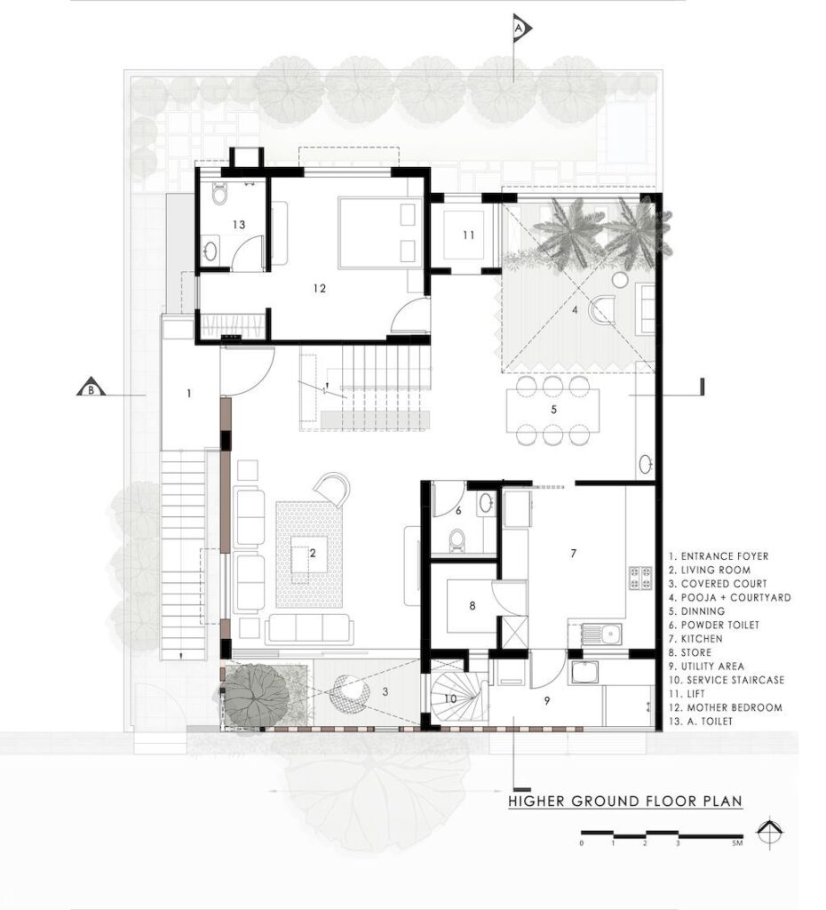 Samruddhi House with Homely Feeling in India by AANGAN Architects 5