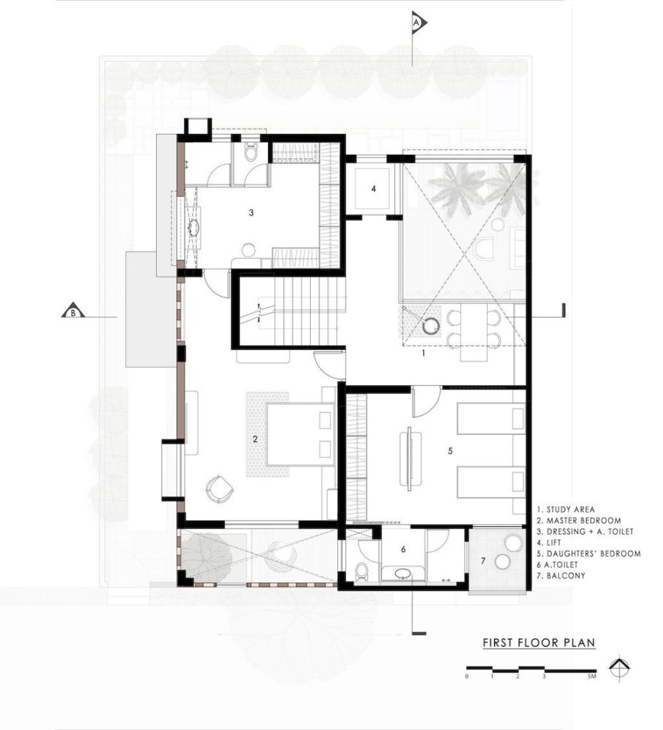 Samruddhi House with Homely Feeling in India by AANGAN Architects 7