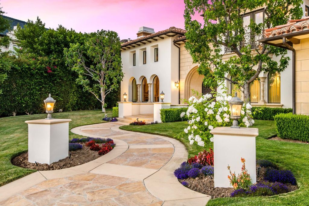The Villa in Calabasas is a Mediterranean estate sited within the coveted gated community of The Estates of The Oaks now available for sale. This home located at 25232 Prado Del Misterio, Calabasas, California