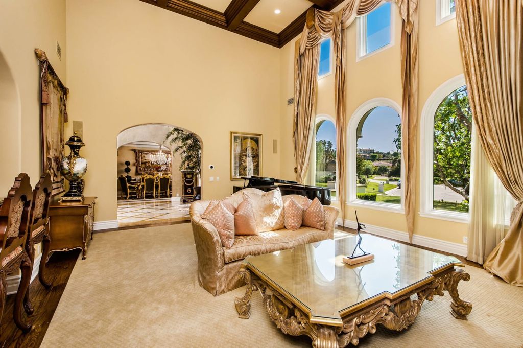 The Villa in Calabasas is a Mediterranean estate sited within the coveted gated community of The Estates of The Oaks now available for sale. This home located at 25232 Prado Del Misterio, Calabasas, California