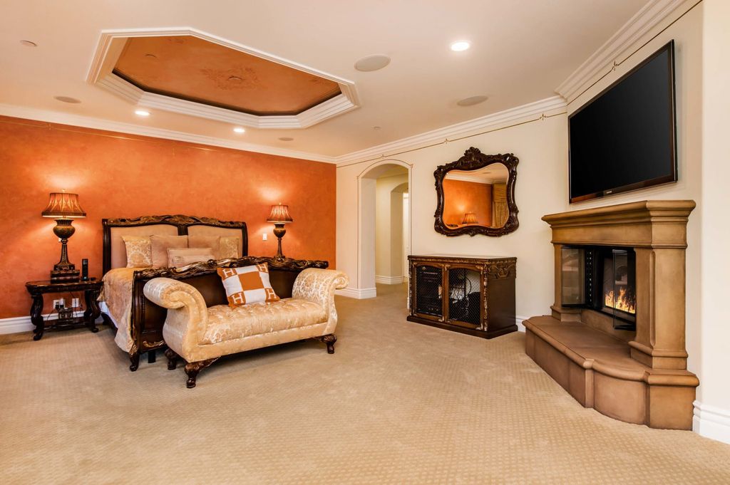 The Villa in Calabasas is a Mediterranean estate sited within the coveted gated community of The Estates of The Oaks now available for sale. This home located at 25232 Prado Del Misterio, Calabasas, California