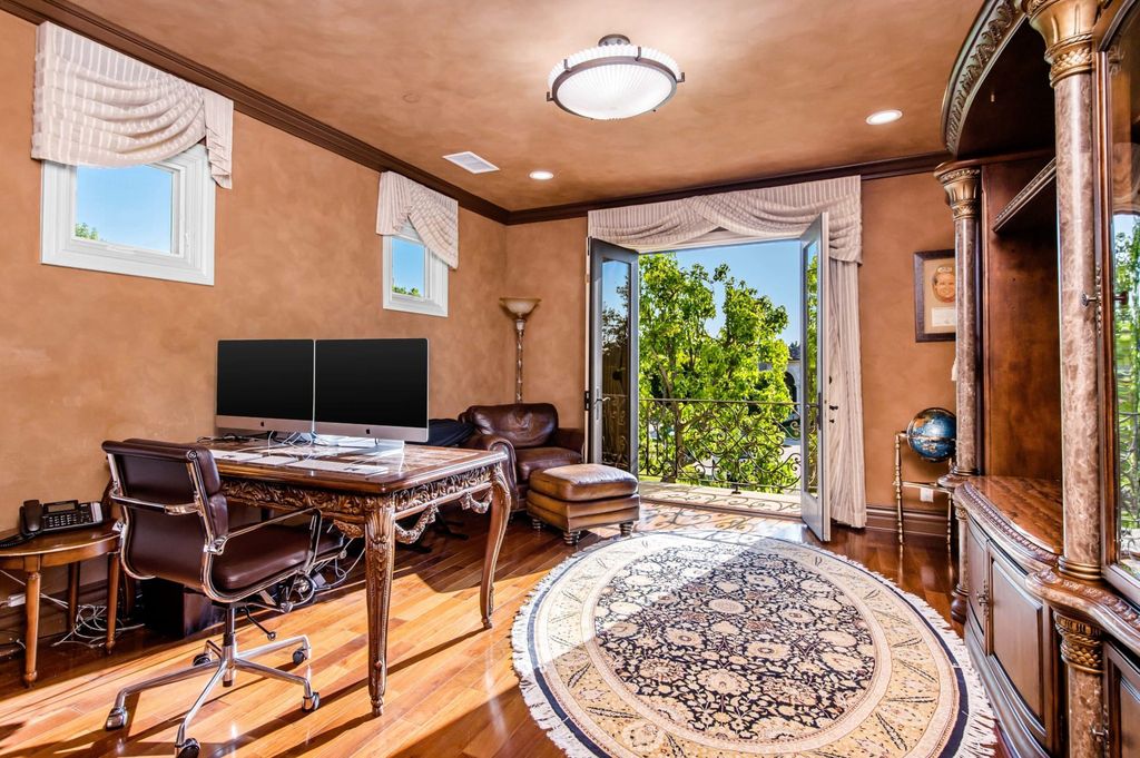 The Villa in Calabasas is a Mediterranean estate sited within the coveted gated community of The Estates of The Oaks now available for sale. This home located at 25232 Prado Del Misterio, Calabasas, California