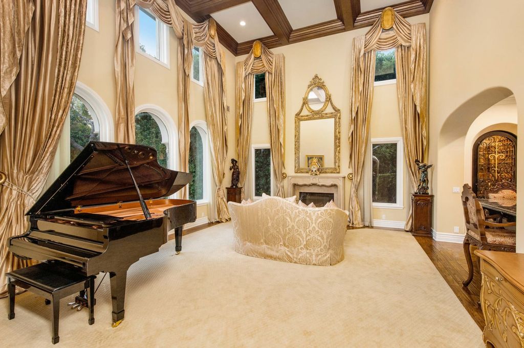The Villa in Calabasas is a Mediterranean estate sited within the coveted gated community of The Estates of The Oaks now available for sale. This home located at 25232 Prado Del Misterio, Calabasas, California