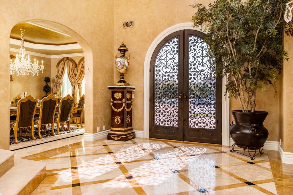 The Villa in Calabasas is a Mediterranean estate sited within the coveted gated community of The Estates of The Oaks now available for sale. This home located at 25232 Prado Del Misterio, Calabasas, California