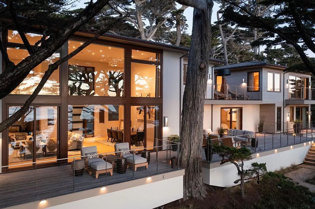 The Pebble Beach Villa is a spectacular property offers a truly unique combination of natural beauty, ocean views, and striking architecture now available for sale. This home located at 3188 Seventeen Mile Dr, Pebble Beach, California