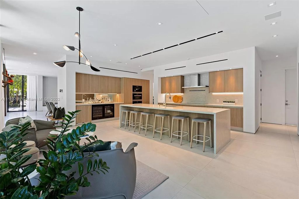 The Villa in Miami Beach is an award winning new construction modern tropical estate on Sunset Island 2 now available for sale. This home located at 2535 Shelter Ave, Miami Beach, Florida