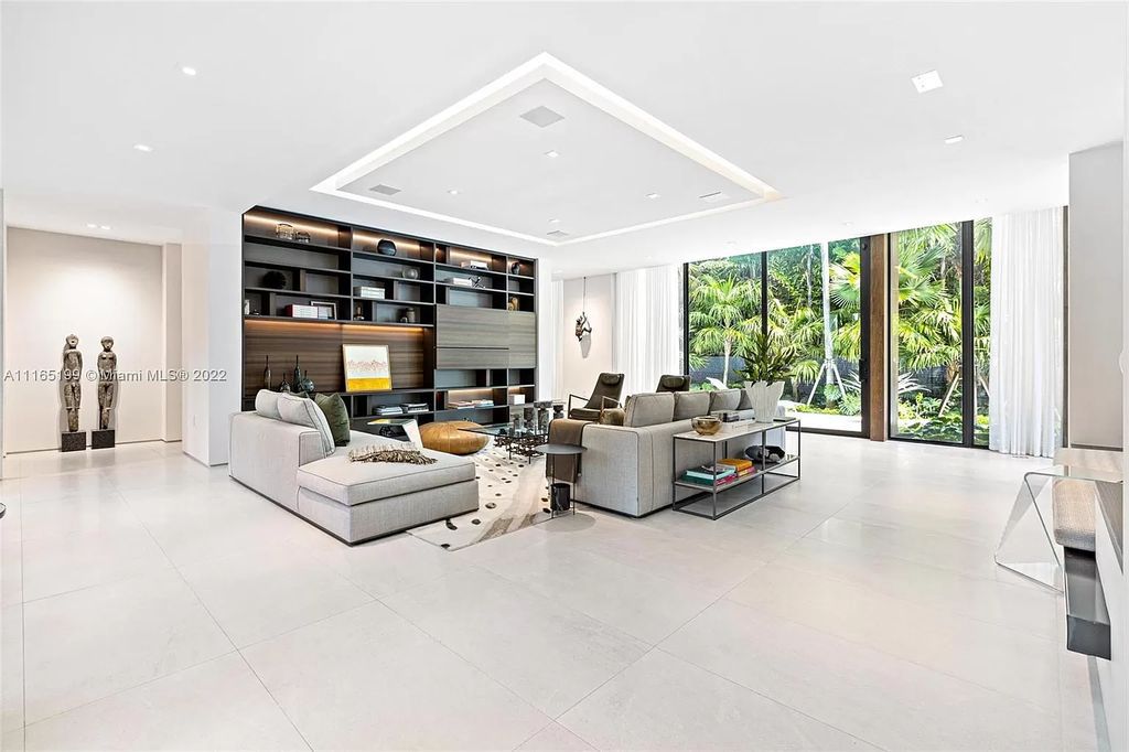 The Villa in Miami Beach is an award winning new construction modern tropical estate on Sunset Island 2 now available for sale. This home located at 2535 Shelter Ave, Miami Beach, Florida