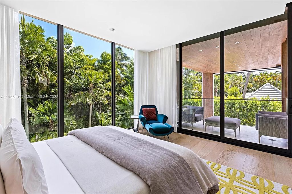 The Villa in Miami Beach is an award winning new construction modern tropical estate on Sunset Island 2 now available for sale. This home located at 2535 Shelter Ave, Miami Beach, Florida