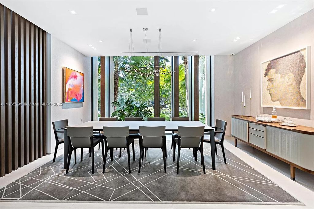 The Villa in Miami Beach is an award winning new construction modern tropical estate on Sunset Island 2 now available for sale. This home located at 2535 Shelter Ave, Miami Beach, Florida