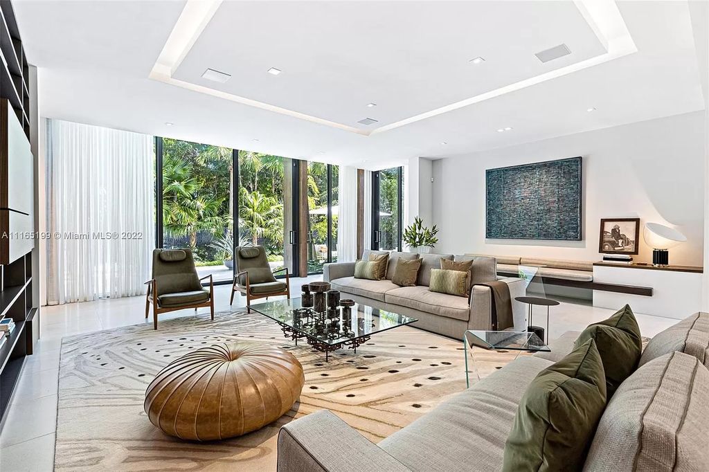 The Villa in Miami Beach is an award winning new construction modern tropical estate on Sunset Island 2 now available for sale. This home located at 2535 Shelter Ave, Miami Beach, Florida
