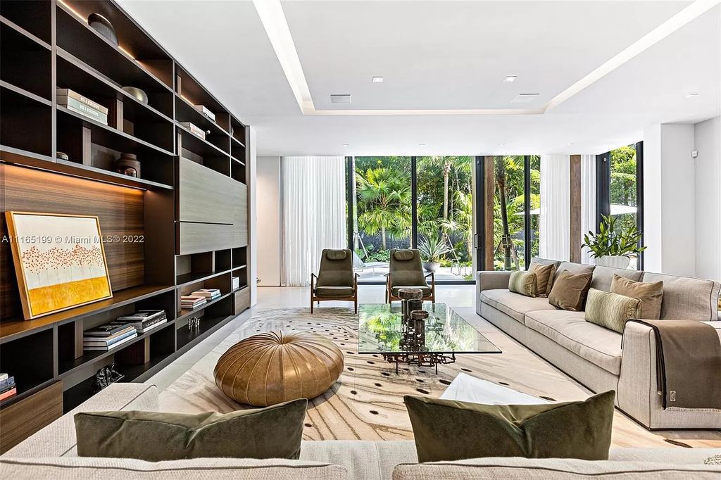 The Villa in Miami Beach is an award winning new construction modern tropical estate on Sunset Island 2 now available for sale. This home located at 2535 Shelter Ave, Miami Beach, Florida