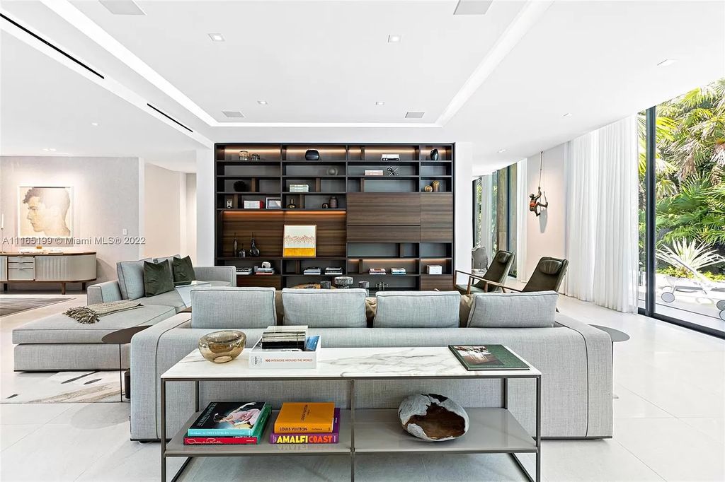 The Villa in Miami Beach is an award winning new construction modern tropical estate on Sunset Island 2 now available for sale. This home located at 2535 Shelter Ave, Miami Beach, Florida