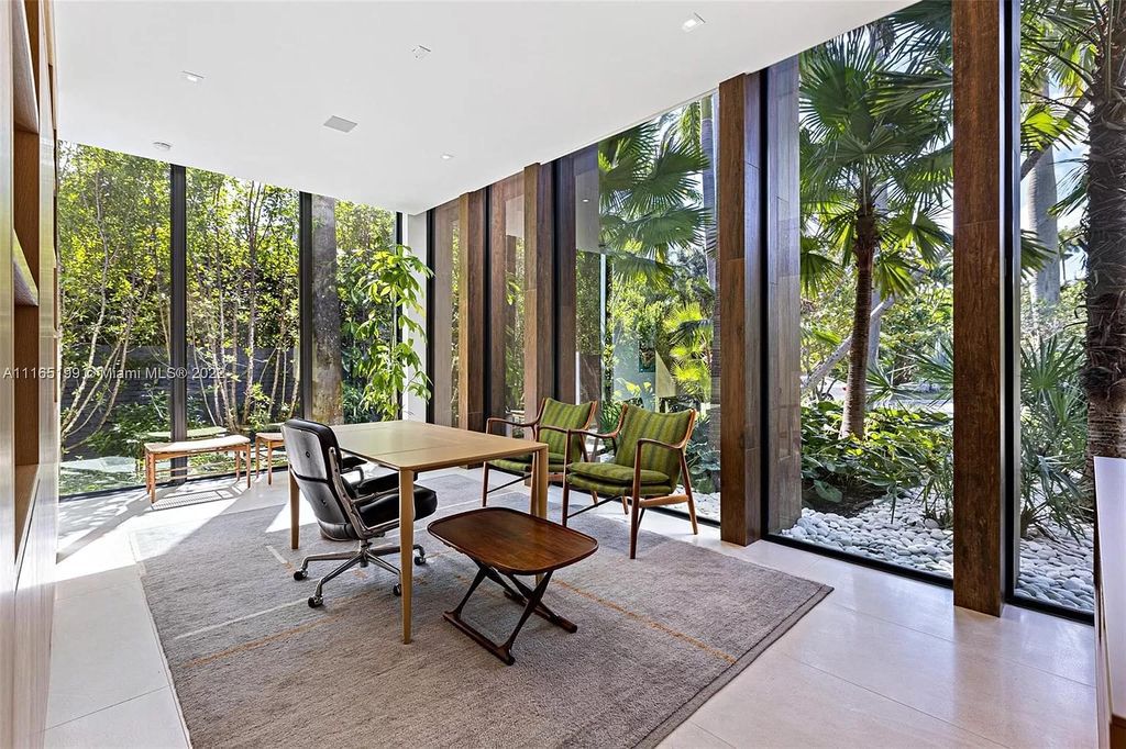 The Villa in Miami Beach is an award winning new construction modern tropical estate on Sunset Island 2 now available for sale. This home located at 2535 Shelter Ave, Miami Beach, Florida