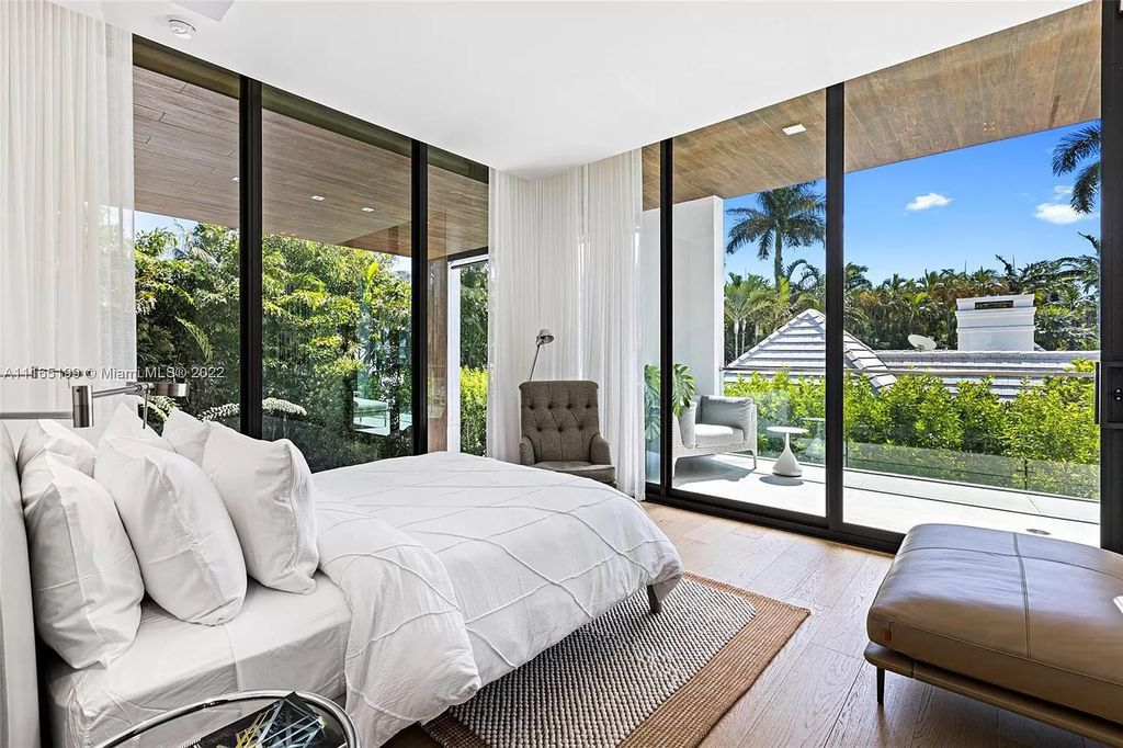 The Villa in Miami Beach is an award winning new construction modern tropical estate on Sunset Island 2 now available for sale. This home located at 2535 Shelter Ave, Miami Beach, Florida