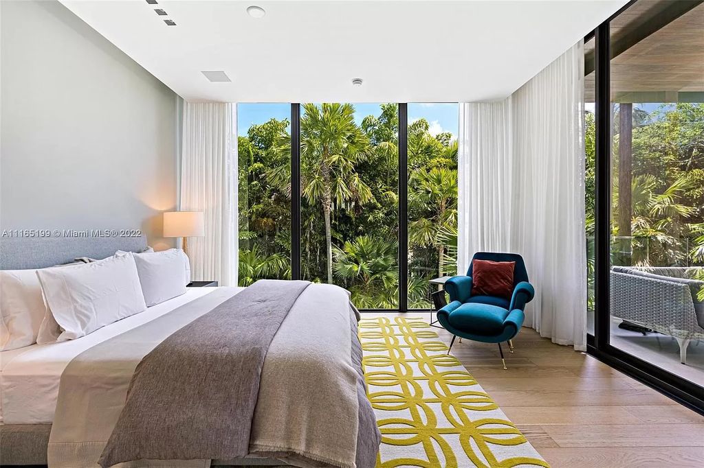 The Villa in Miami Beach is an award winning new construction modern tropical estate on Sunset Island 2 now available for sale. This home located at 2535 Shelter Ave, Miami Beach, Florida
