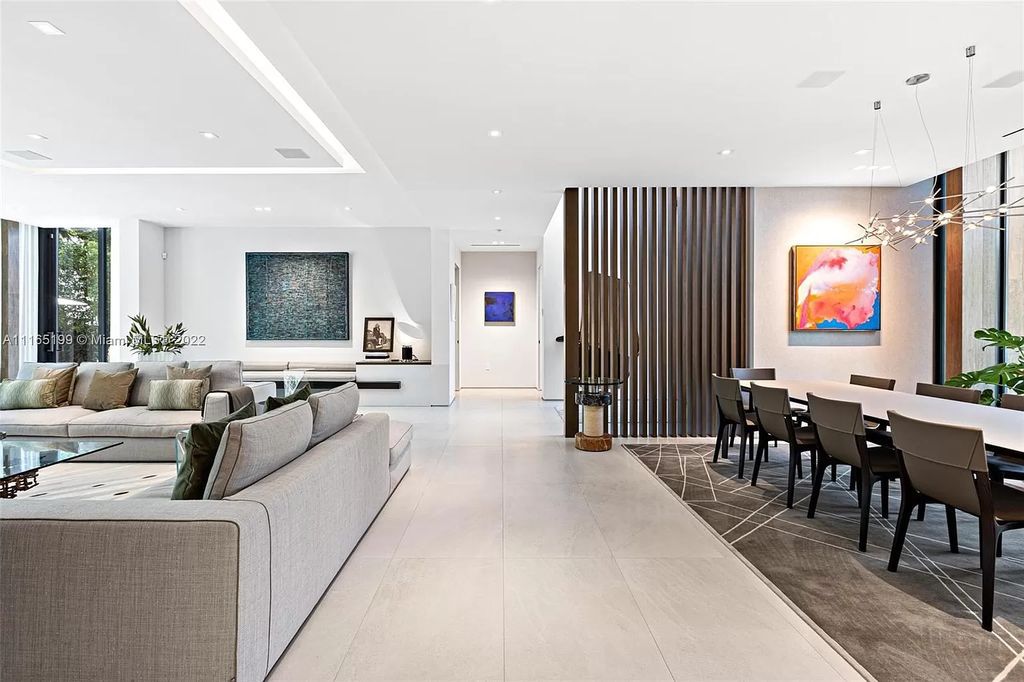 The Villa in Miami Beach is an award winning new construction modern tropical estate on Sunset Island 2 now available for sale. This home located at 2535 Shelter Ave, Miami Beach, Florida
