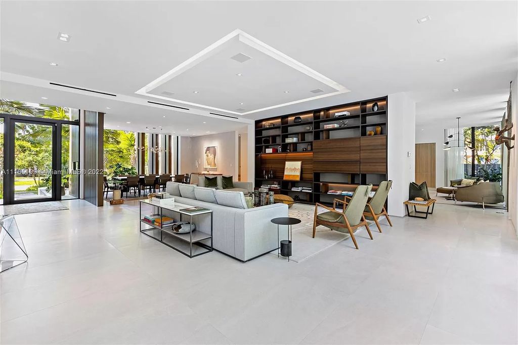 The Villa in Miami Beach is an award winning new construction modern tropical estate on Sunset Island 2 now available for sale. This home located at 2535 Shelter Ave, Miami Beach, Florida