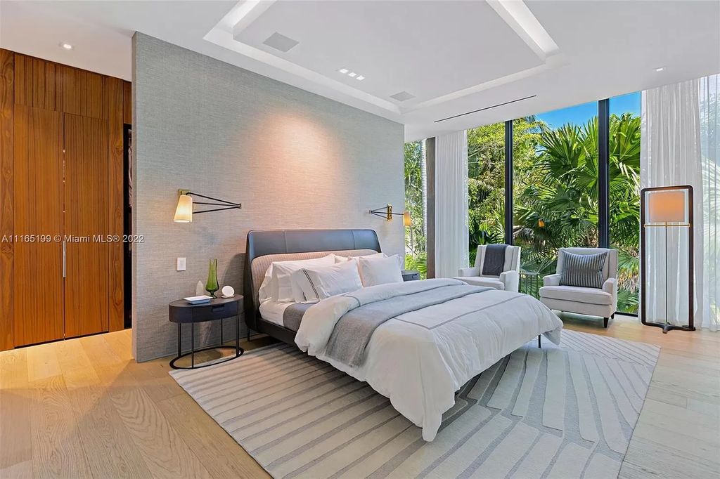 The Villa in Miami Beach is an award winning new construction modern tropical estate on Sunset Island 2 now available for sale. This home located at 2535 Shelter Ave, Miami Beach, Florida