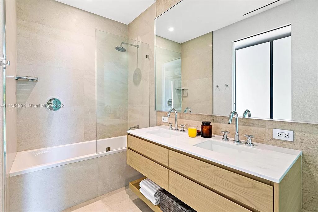 The Villa in Miami Beach is an award winning new construction modern tropical estate on Sunset Island 2 now available for sale. This home located at 2535 Shelter Ave, Miami Beach, Florida