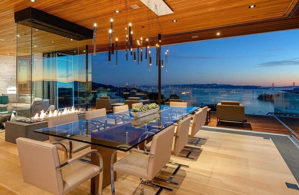 The Home in Tiburon an icon of modern design nestled in the hills above downtown Tiburon, boasts the finest views in the Bay Area now available for sale. This home located at 1860 Mountain View Dr, Belvedere Tiburon, California