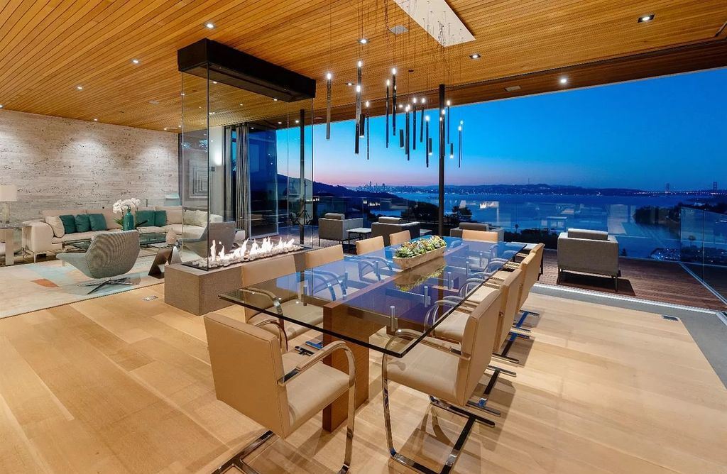 The Home in Tiburon an icon of modern design nestled in the hills above downtown Tiburon, boasts the finest views in the Bay Area now available for sale. This home located at 1860 Mountain View Dr, Belvedere Tiburon, California