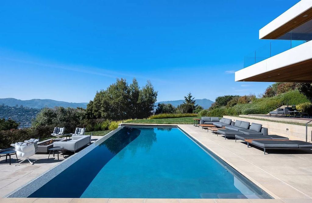 The Home in Tiburon an icon of modern design nestled in the hills above downtown Tiburon, boasts the finest views in the Bay Area now available for sale. This home located at 1860 Mountain View Dr, Belvedere Tiburon, California