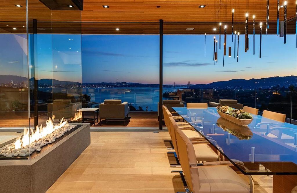 The Home in Tiburon an icon of modern design nestled in the hills above downtown Tiburon, boasts the finest views in the Bay Area now available for sale. This home located at 1860 Mountain View Dr, Belvedere Tiburon, California