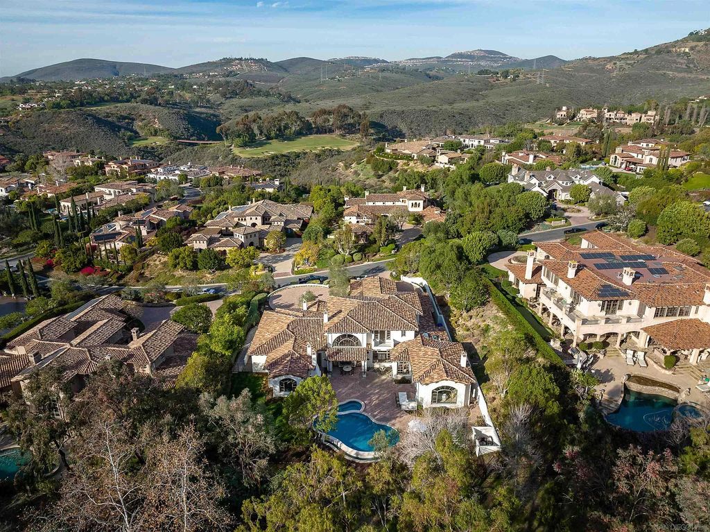 The Home in Rancho Santa Fe is a classically remodeled home with southern views overlooks golf course open space now available for sale. This home located at 6641 Calle Ponte Bella, Rancho Santa Fe, California