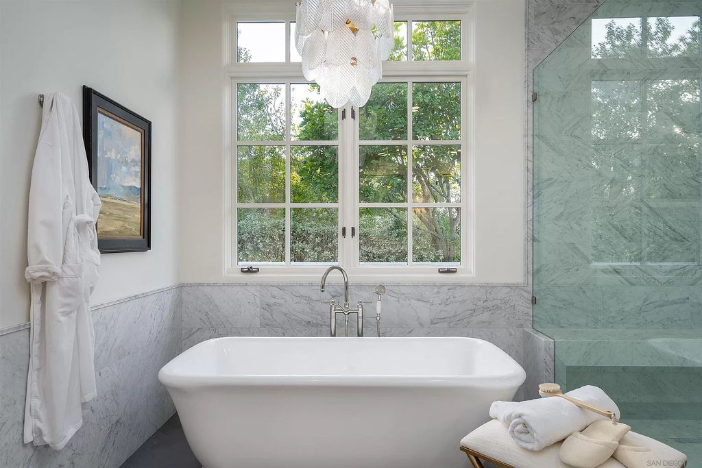 The Home in Rancho Santa Fe is a classically remodeled home with southern views overlooks golf course open space now available for sale. This home located at 6641 Calle Ponte Bella, Rancho Santa Fe, California