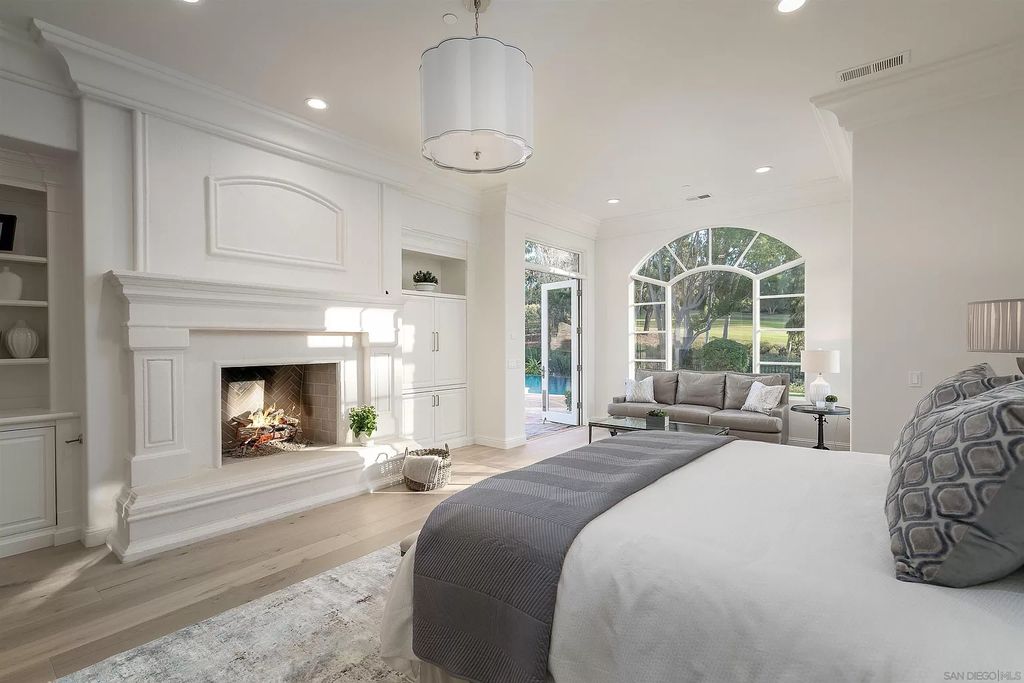 The Home in Rancho Santa Fe is a classically remodeled home with southern views overlooks golf course open space now available for sale. This home located at 6641 Calle Ponte Bella, Rancho Santa Fe, California