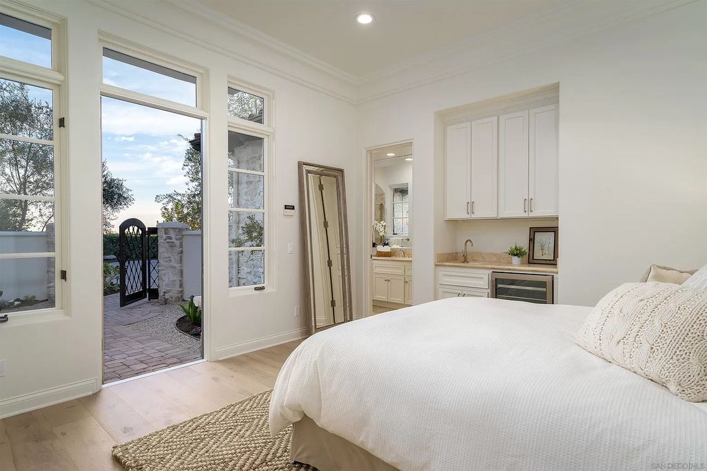 The Home in Rancho Santa Fe is a classically remodeled home with southern views overlooks golf course open space now available for sale. This home located at 6641 Calle Ponte Bella, Rancho Santa Fe, California
