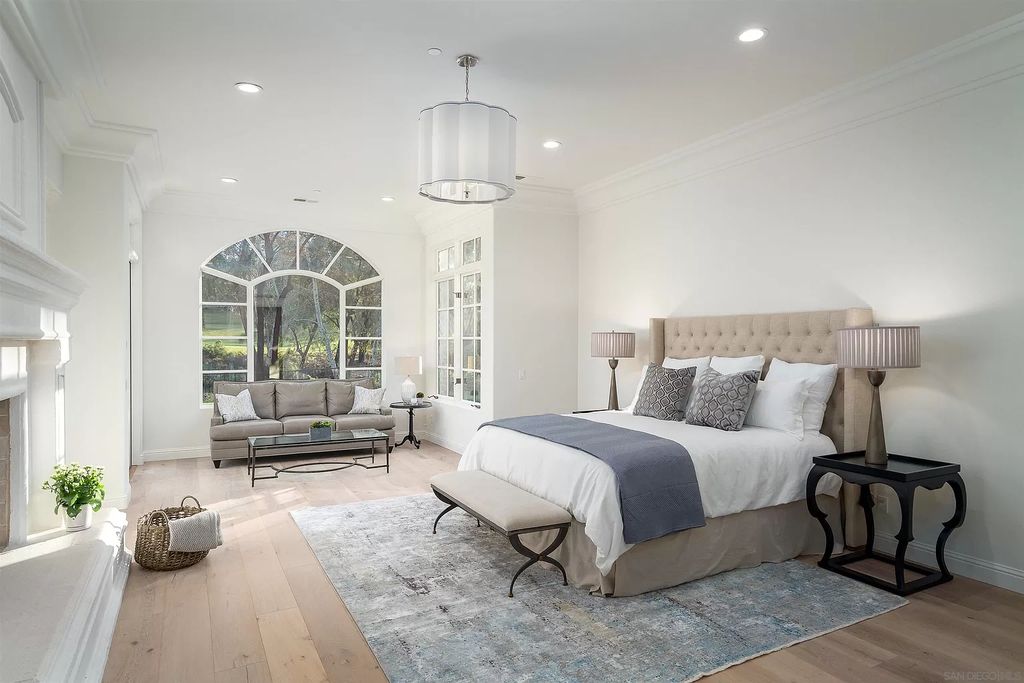 The Home in Rancho Santa Fe is a classically remodeled home with southern views overlooks golf course open space now available for sale. This home located at 6641 Calle Ponte Bella, Rancho Santa Fe, California