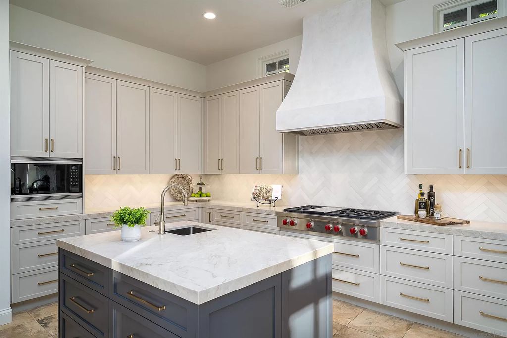 The Home in Rancho Santa Fe is a classically remodeled home with southern views overlooks golf course open space now available for sale. This home located at 6641 Calle Ponte Bella, Rancho Santa Fe, California