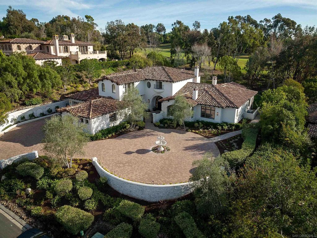 The Home in Rancho Santa Fe is a classically remodeled home with southern views overlooks golf course open space now available for sale. This home located at 6641 Calle Ponte Bella, Rancho Santa Fe, California