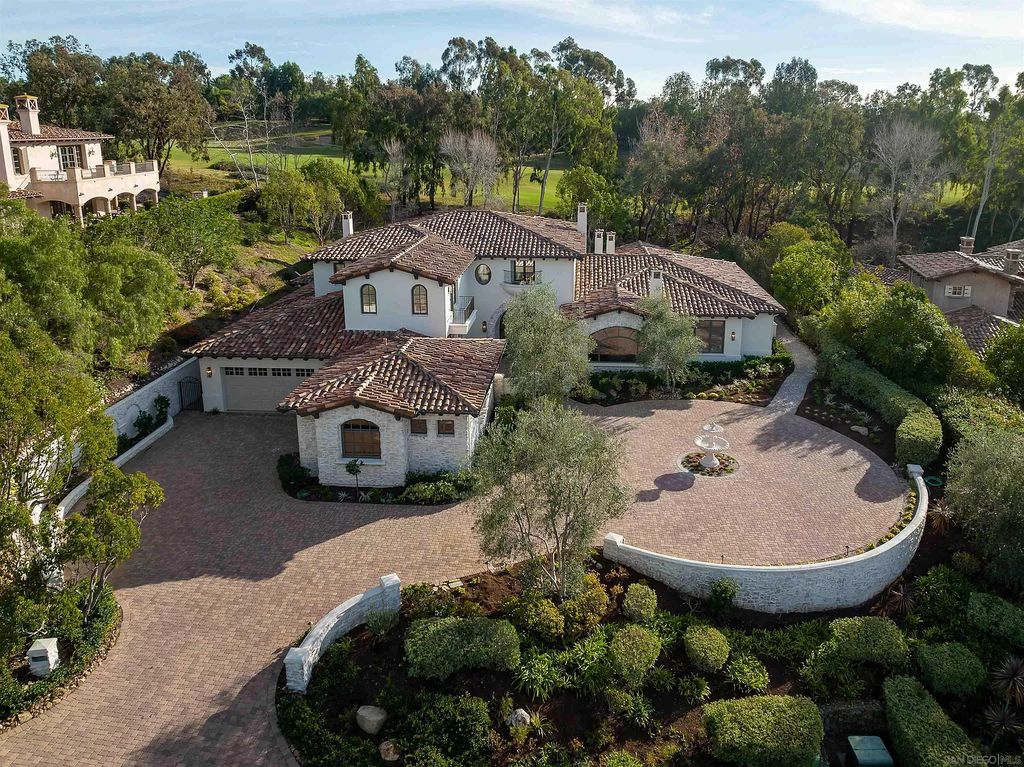 The Home in Rancho Santa Fe is a classically remodeled home with southern views overlooks golf course open space now available for sale. This home located at 6641 Calle Ponte Bella, Rancho Santa Fe, California