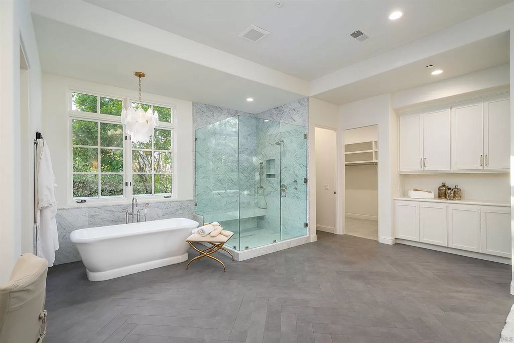 The Home in Rancho Santa Fe is a classically remodeled home with southern views overlooks golf course open space now available for sale. This home located at 6641 Calle Ponte Bella, Rancho Santa Fe, California