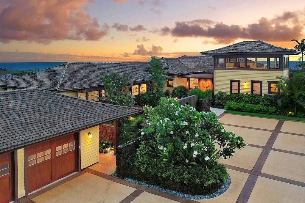 The Home in Hawaii is a luxurious home displaying unparalleled ocean, mountain, and coastal vistas now available for sale. This home located at 3027 Kalahiki St, Koloa, Hawaii; offering 04 bedrooms and 05 bathrooms with 4,490 square feet of living spaces.