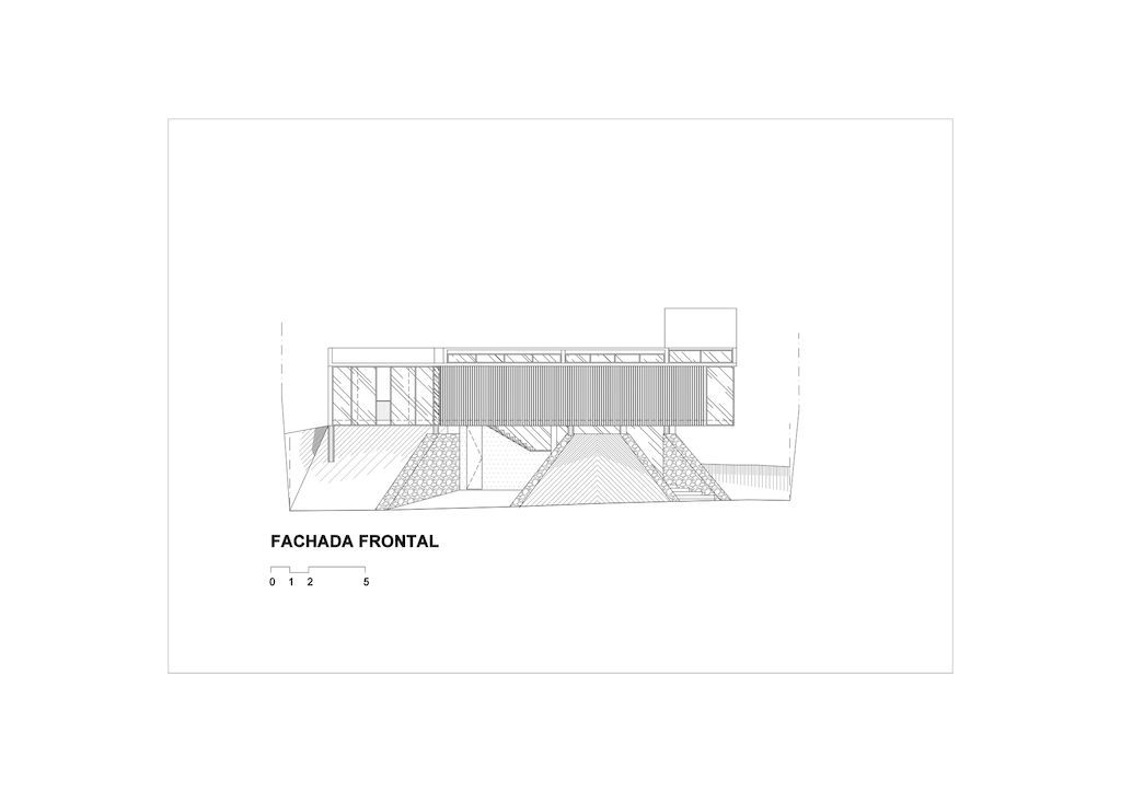 House 7 Patios, supported on slope with vegetation by TETRO Arquitetura