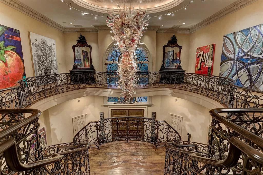 The Home in Houston is a magnificent custom designed estate with one of a kind architectural appointments now available for sale. This home located at 8843 Harness Creek Ln, Houston, Texas