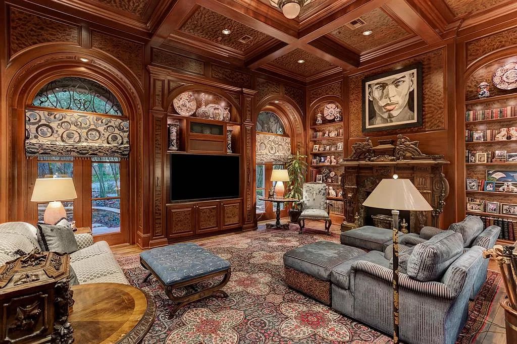 The Home in Houston is a magnificent custom designed estate with one of a kind architectural appointments now available for sale. This home located at 8843 Harness Creek Ln, Houston, Texas