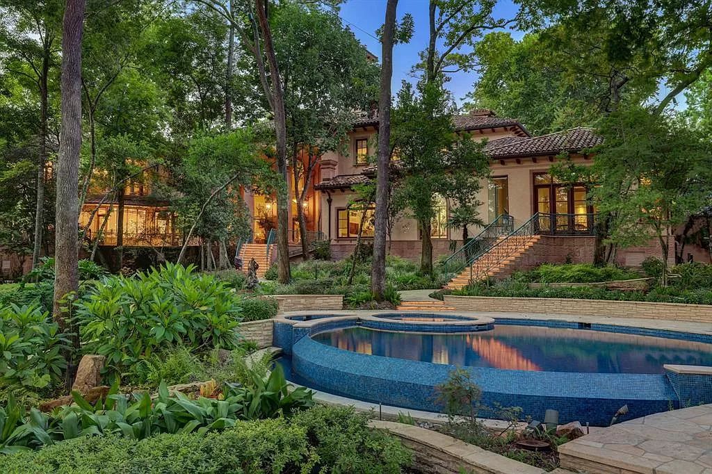 The Home in Houston is a magnificent custom designed estate with one of a kind architectural appointments now available for sale. This home located at 8843 Harness Creek Ln, Houston, Texas