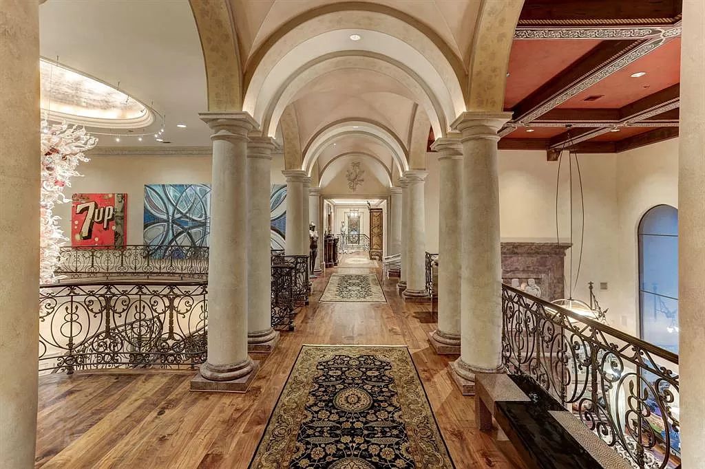 The Home in Houston is a magnificent custom designed estate with one of a kind architectural appointments now available for sale. This home located at 8843 Harness Creek Ln, Houston, Texas