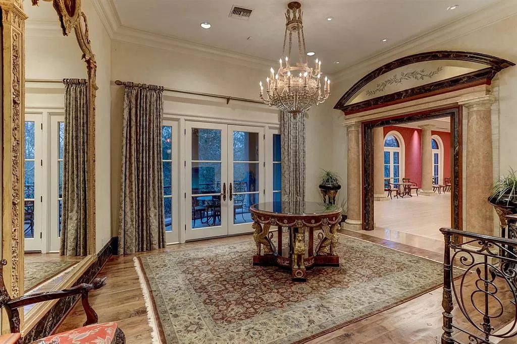 The Home in Houston is a magnificent custom designed estate with one of a kind architectural appointments now available for sale. This home located at 8843 Harness Creek Ln, Houston, Texas