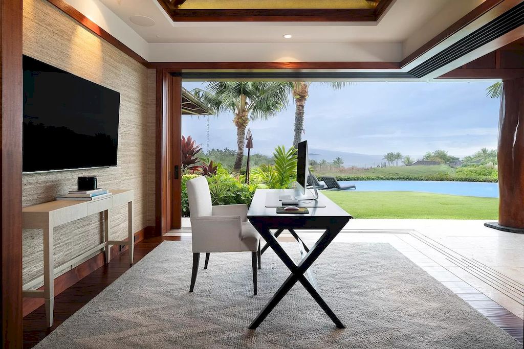 The Home in Hawaii is a luxurious home featuring seamless indoor-outdoor contemporary design now available for sale. This home located at 26 Ualei Pl, Kihei, Hawaii; offering 05 bedrooms and 06 bathrooms with 4,383 square feet of living spaces.