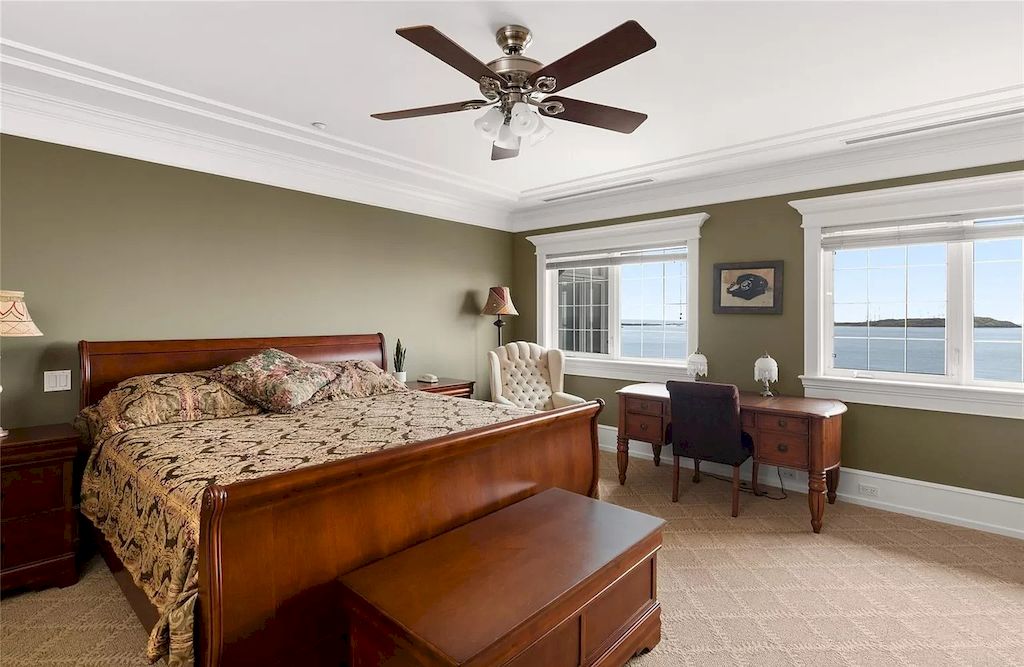 The House in Oak Bay is entertainment haven complete with resort style living with a pool, hot tub, expansive patio sections including covered sections & oceanfront setting with beach access now available for sale