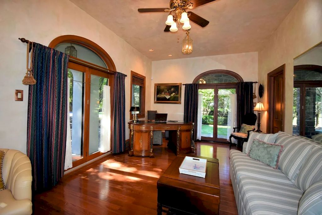 The Home in Pennsylvania is a luxurious home set on a lush, private, secure and park-like setting now available for sale. This home located at 6040 Lower Mountain Rd, New Hope, Pennsylvania; offering 06 bedrooms and 08 bathrooms with 11,500 square feet of living spaces.