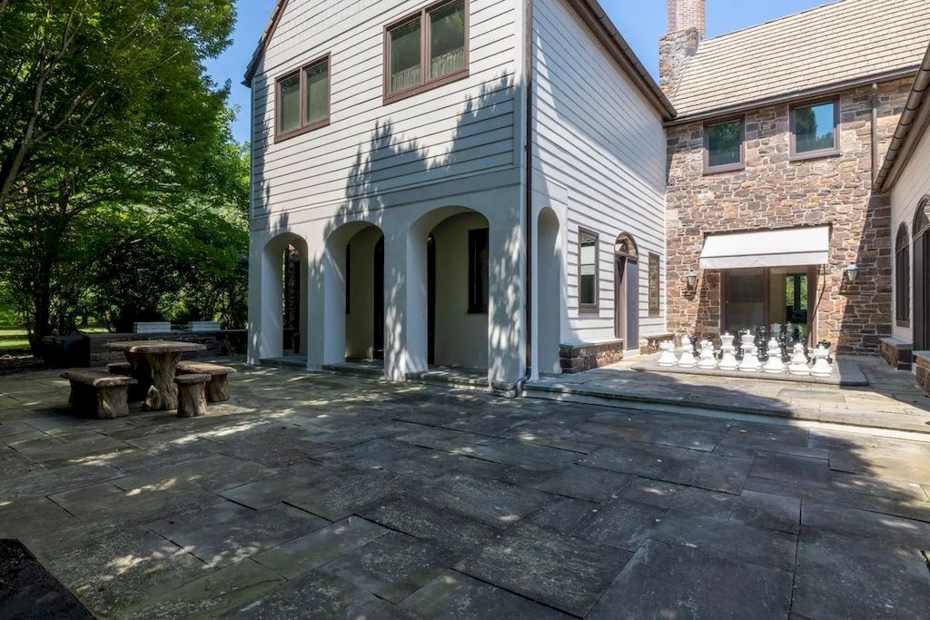The Home in Pennsylvania is a luxurious home set on a lush, private, secure and park-like setting now available for sale. This home located at 6040 Lower Mountain Rd, New Hope, Pennsylvania; offering 06 bedrooms and 08 bathrooms with 11,500 square feet of living spaces.
