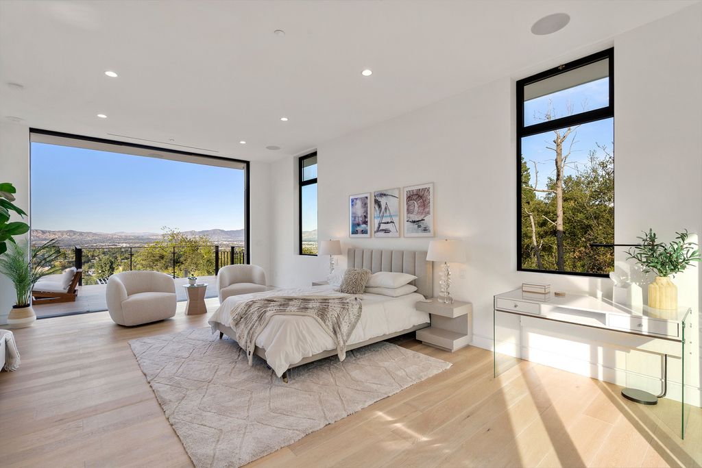 The Home in Sherman Oaks is a recently built modern masterpiece with unobstructed views of the city and mountains now available for sale. This home located at 3369 Alana Dr, Sherman Oaks, California;