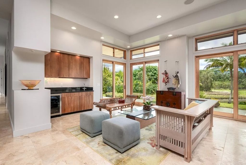 The Home in Hawaii is a luxurious home finished with high quality of design and materials now available for sale. This home located at 5792H Kahiliholo Rd #A, Kilauea, Hawaii; offering 04 bedrooms and 06 bathrooms with 4,511 square feet of living spaces.