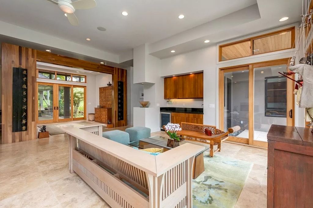 The Home in Hawaii is a luxurious home finished with high quality of design and materials now available for sale. This home located at 5792H Kahiliholo Rd #A, Kilauea, Hawaii; offering 04 bedrooms and 06 bathrooms with 4,511 square feet of living spaces.
